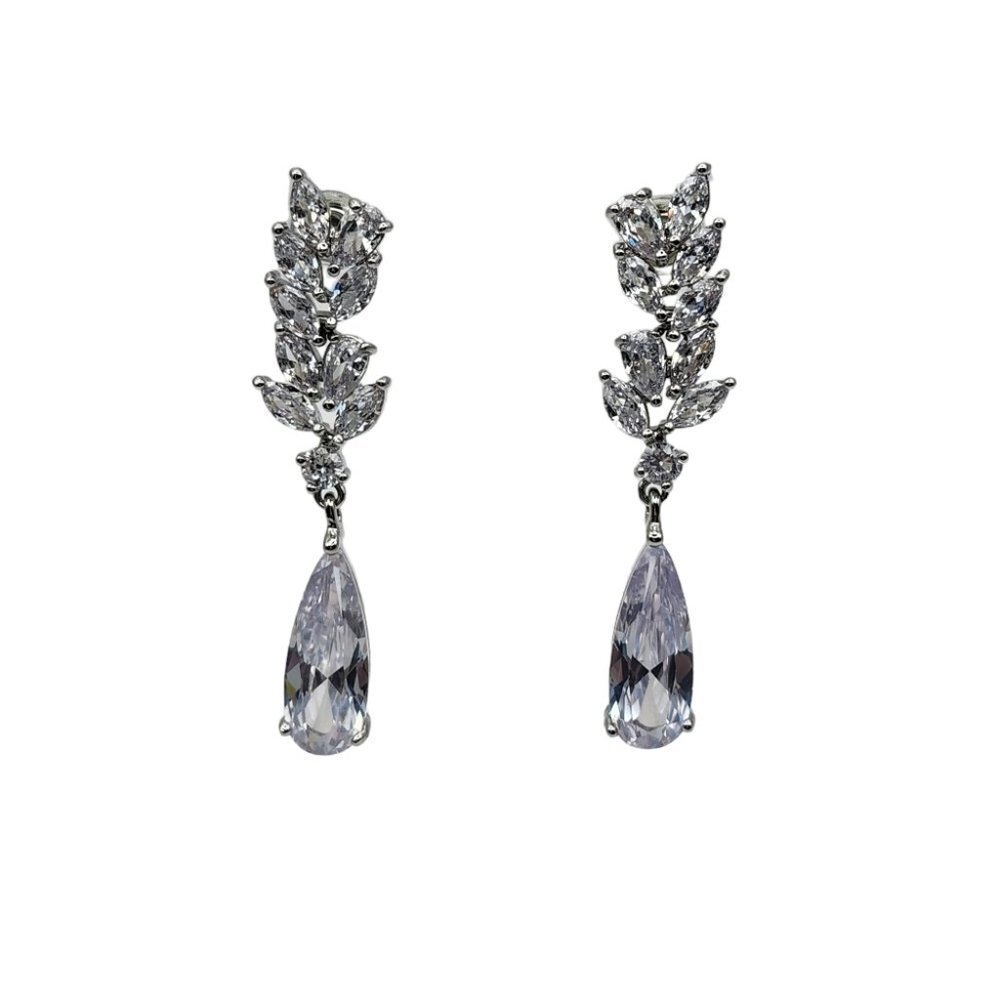 Earrings Cubic Zirconia Drop Wedding or Prom